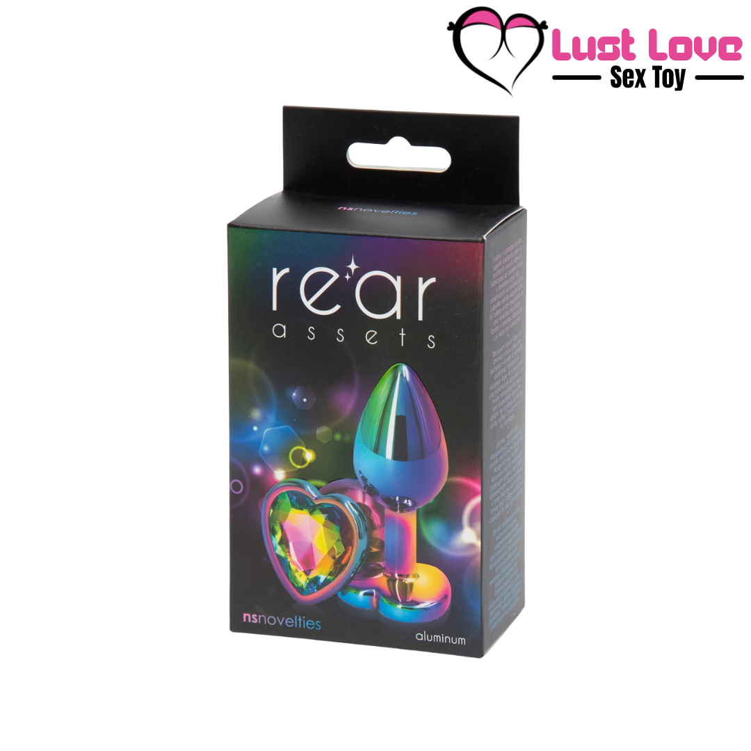 Rainbow Heart Butt - Lust Love Toy's